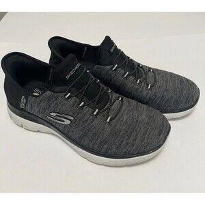 Women’s Sz 8 Skechers Slip Ins Hands Free Summits Shoes Sneakers Gray Heathered